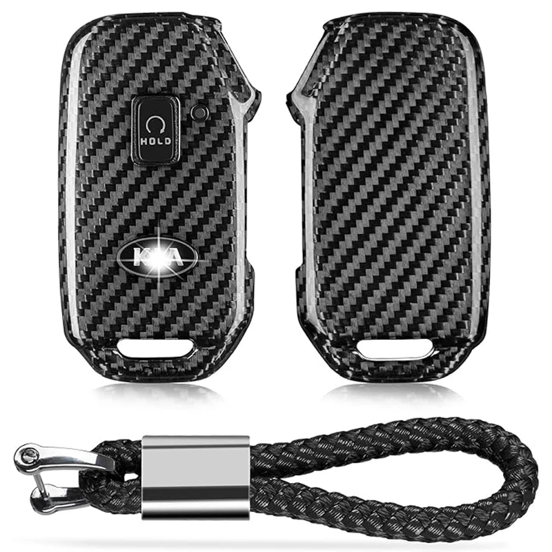 

Carbon Fiber Key Case Cover for KIA Cadenza Cerato Ceed Soul Forte NIRO NIRO EV Sorento Seltos Telluride Sportage K5 Key Shell