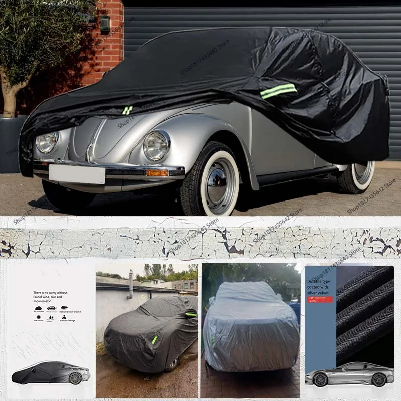 

Водонепроницаемые автомобильные чехлы, подходящие для Volkswagen Beetle Bug Sedan 1960-1980 годов, 2-дверные с защитой от солнца, дождя, снега, УФ-пыли