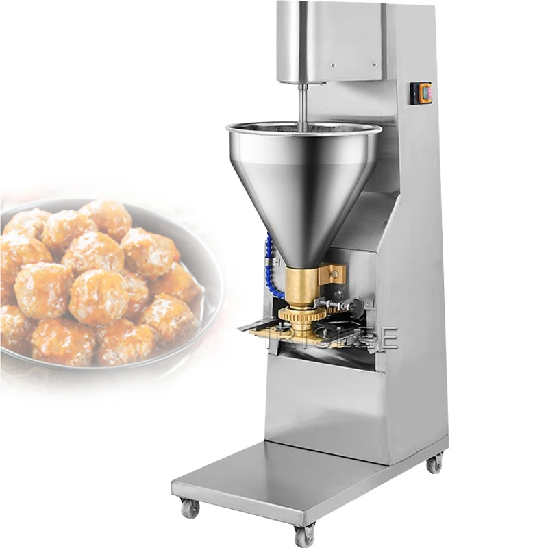 ماكينة ضرب كرات اللحم الكهربائية التجارية ماكينة تصنيع كرات اللحم من الفولاذ المقاوم للصدأ