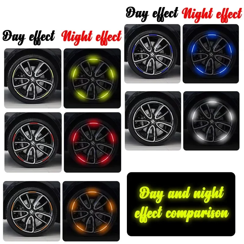 

GEFENSI автомобильная ступица колеса, светоотражающие полосы, предупреждающая наклейка на дверь, предупреждающая наклейка, автозадняя предупреждающая светоотражающая лента, автомобильный аксессуар