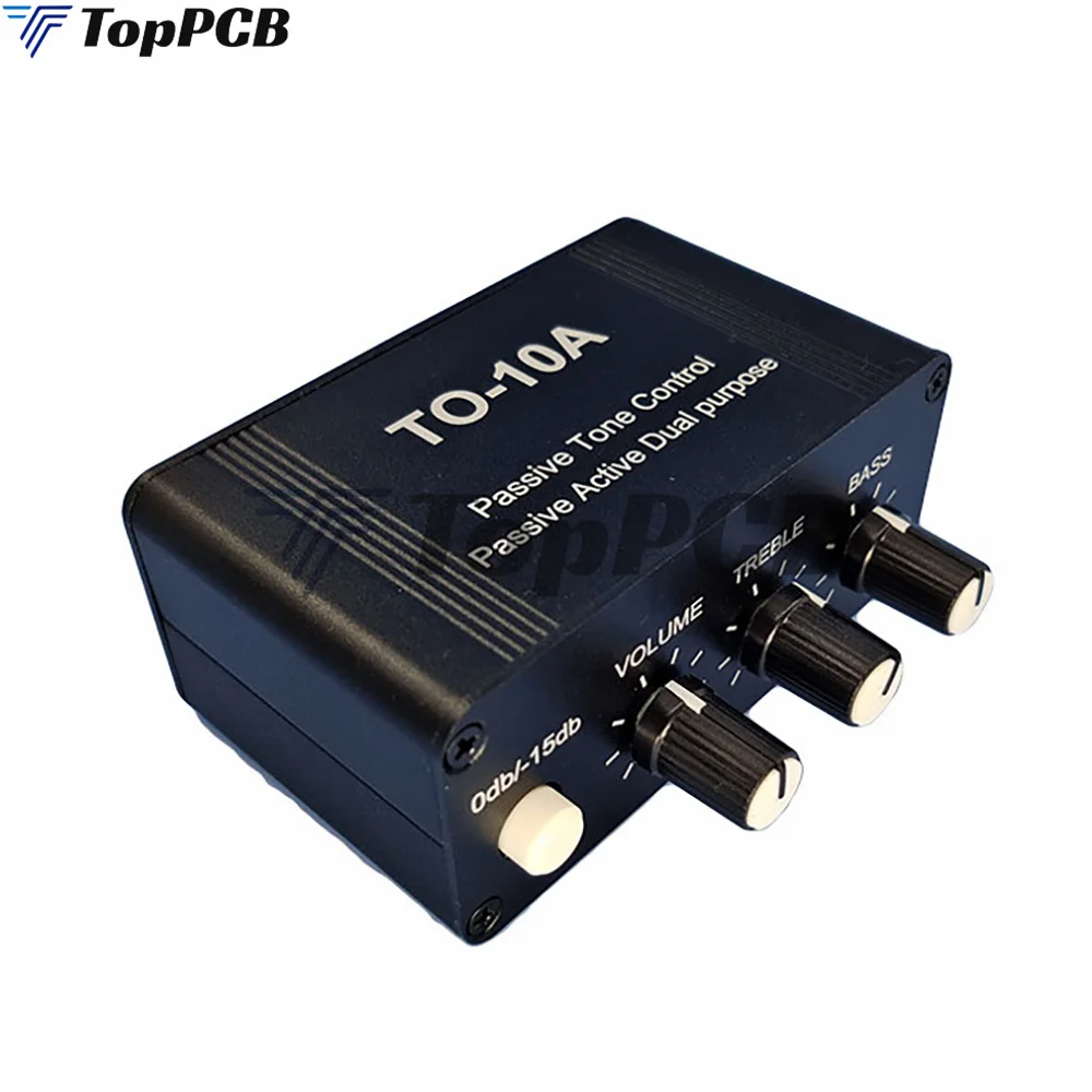 TO-10A NE5532 Stereo Music Audio Signal Pre-amplifier Amp Headphone Amplifier Board RCA 3.5MM Treble Bass Volume Control Tone