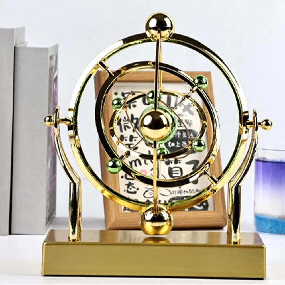 Cosmic Celestial Body Perpetual Motion Skulptur Rotierende Newton Ornamente Schreibtisch Home Office Dekor Spielzeug Geschenk Pendel In Motion