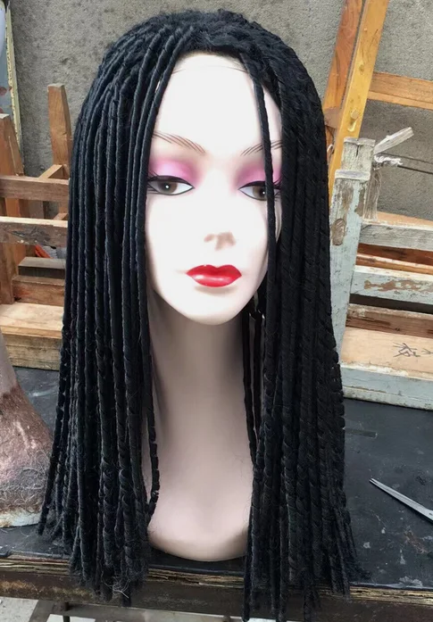 24inch Long Afro Dreadlock Wigs Twist Hair Braids Wigs Synthetic for Black Women