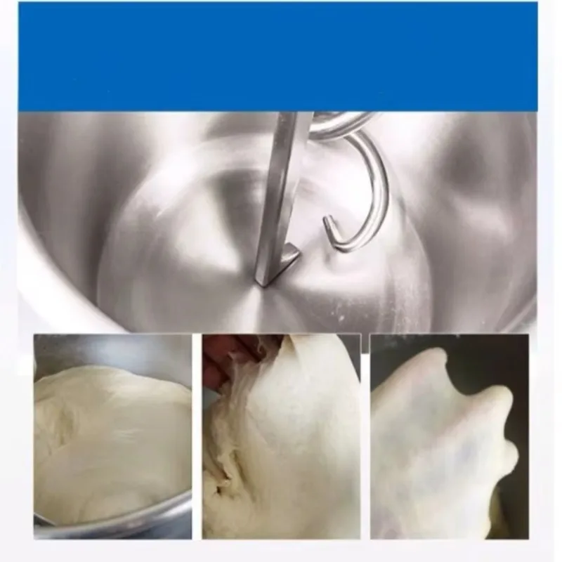 Commercial bakery 5kg 25kg 50kg spiral dough mixer milk wheat water ingredients new conditions for flour mills