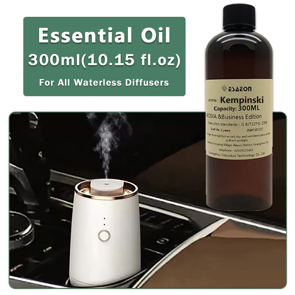 ESAEON Hotel Aroma Machine Supplement Oils - Essential Oil For Waterless Aromatherapy Machines, Kempinski - 300ML (10.15 fl.oz)