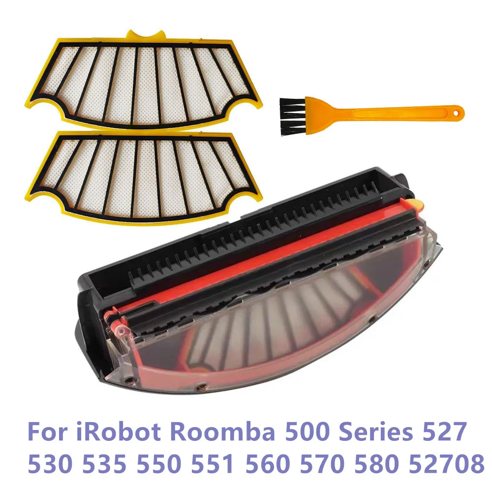 For iRobot Roomba 500 Series 527 530 535 550 551 560 570 580 52708 HEPA Filter Dust Bin Box