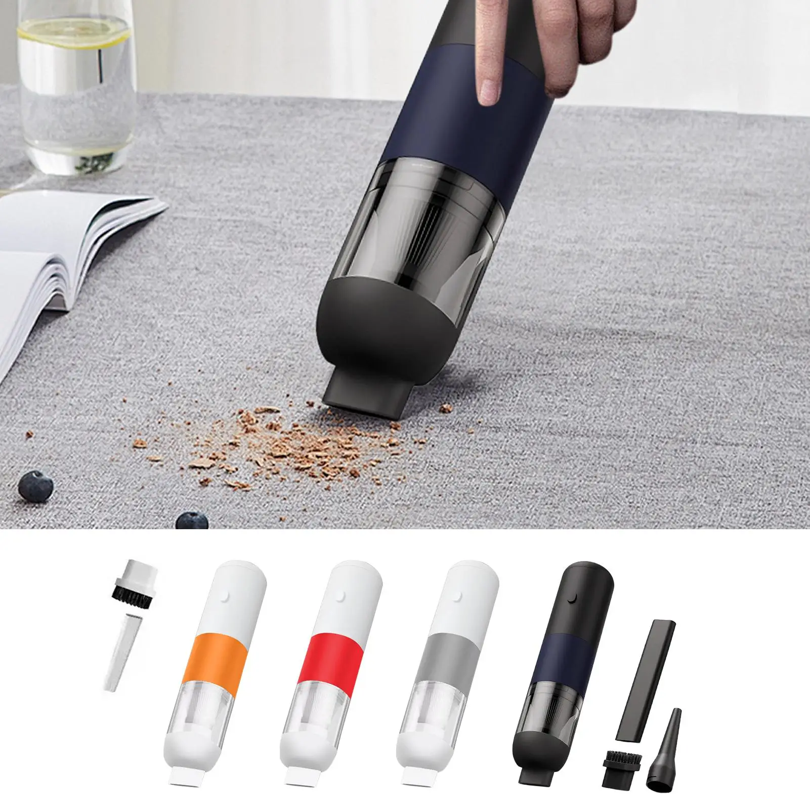 Car Vacuum Cleaner Cordless Portable Cleaning Duster Vehicle Portable Vacuum Cleaner For Auto Air Vent Dashboard Home Office