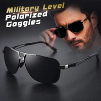 Fashion senior sense men's and women's metal sunglasses polarizing color-changing glasses decorated photo holiday gift glasses
