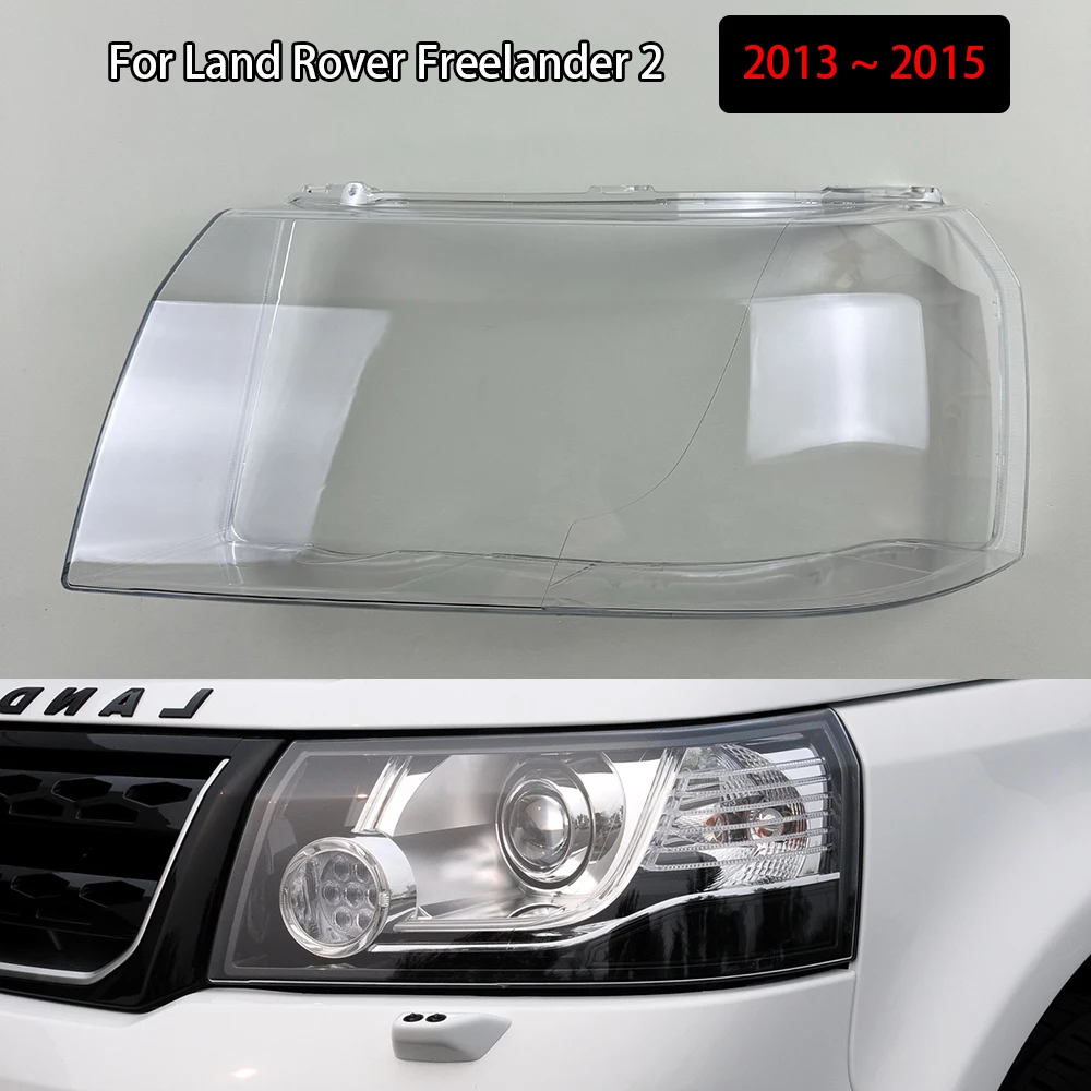 For Land Rover Freelander 2 2013 2014 2015 Lens Case Transparent Lampshade Headlight Cover Car Light Lamp Shell Headlamp