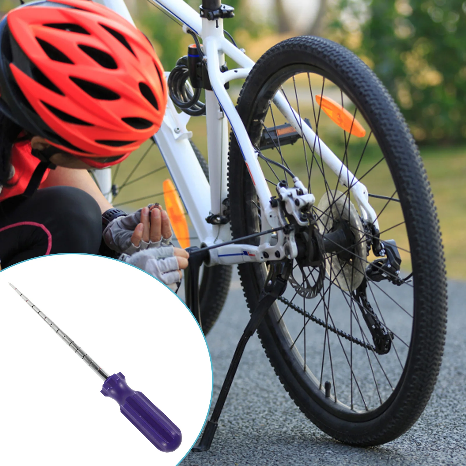 أداة إصلاح إطارات الدراجة، متعددة الاستخدامات، متينة، سريعة الإصلاح، مجموعة رقع إطارات الدراجة، سهلة الاستخدام، دراجات جبلية على الطرق