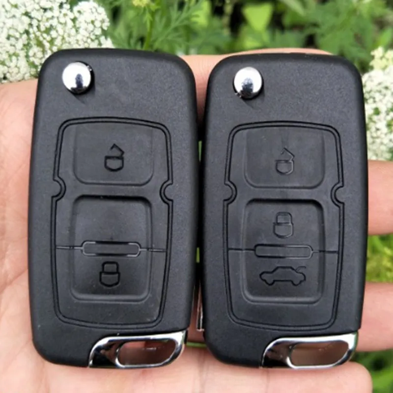

3pcs 2/3 Buttons Flip Folding key shell For Geely Emgrand 7 EC7 EC715 EC718 Emgrand7 EC7-RV EC715 EC718-RV Car Remote Key Case