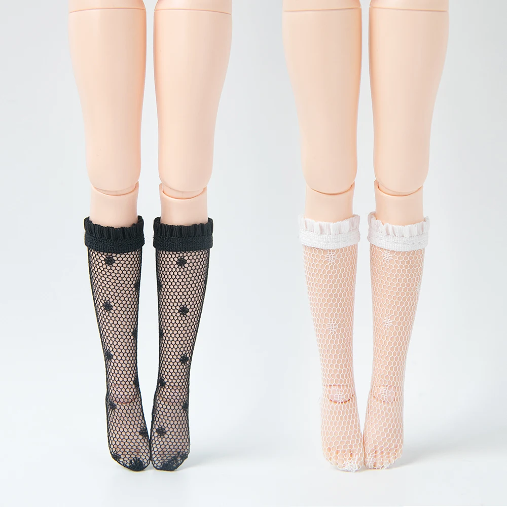 Blyth Socks Lace-trimmed Stockings Lolita-style Long Stockings for Azone Momoko OB24 Lace for OB22 OB27 YMY Doll Accessories view 3