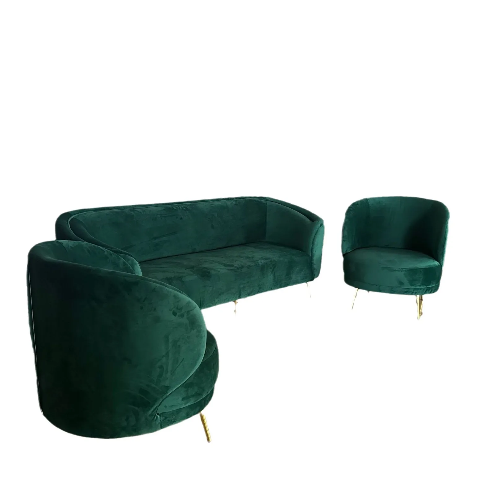 

curved sofa household living room reception small apartment sofa high-end hotel club sofa