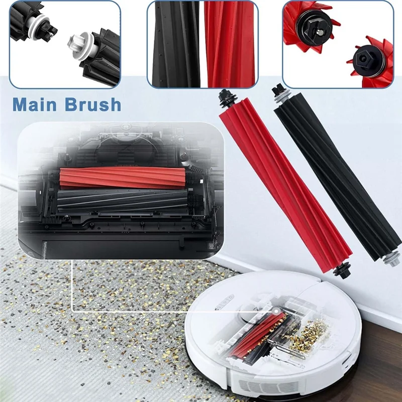 

AC93-Для Roborock Q8 Max Q8 Max+ Q5 Pro Q5 Pro+ Сменная основная щетка Hepa-фильтр, швабра, мешок для пыли