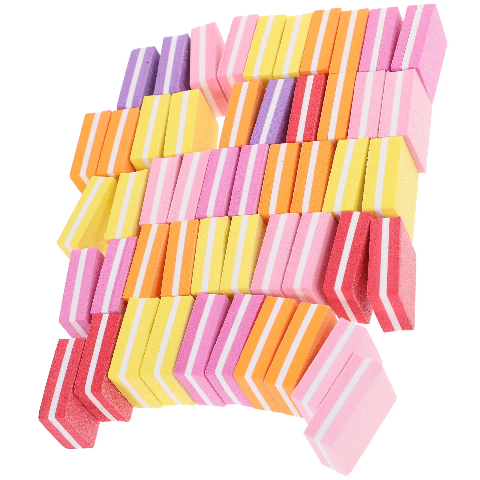 

50 Pcs Nail File Professional Manicure Rasp Double Sided Sanding Cube Art Tool Files Thick Nails