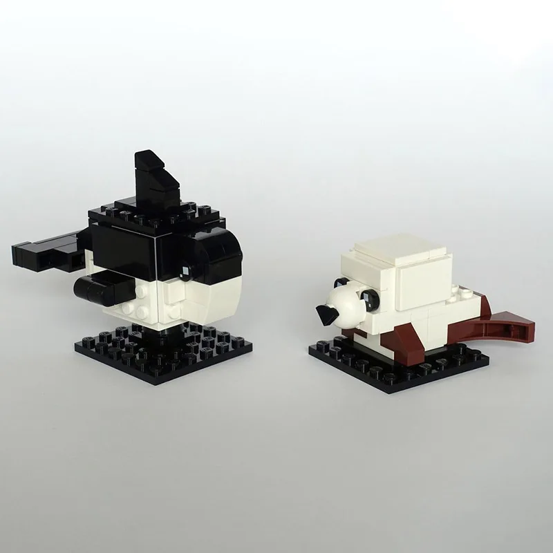

143 шт. MOC Killer Whale & Seal Brickheadz строительные блоки Рождественский подарок мастер-серия коллекционная модель