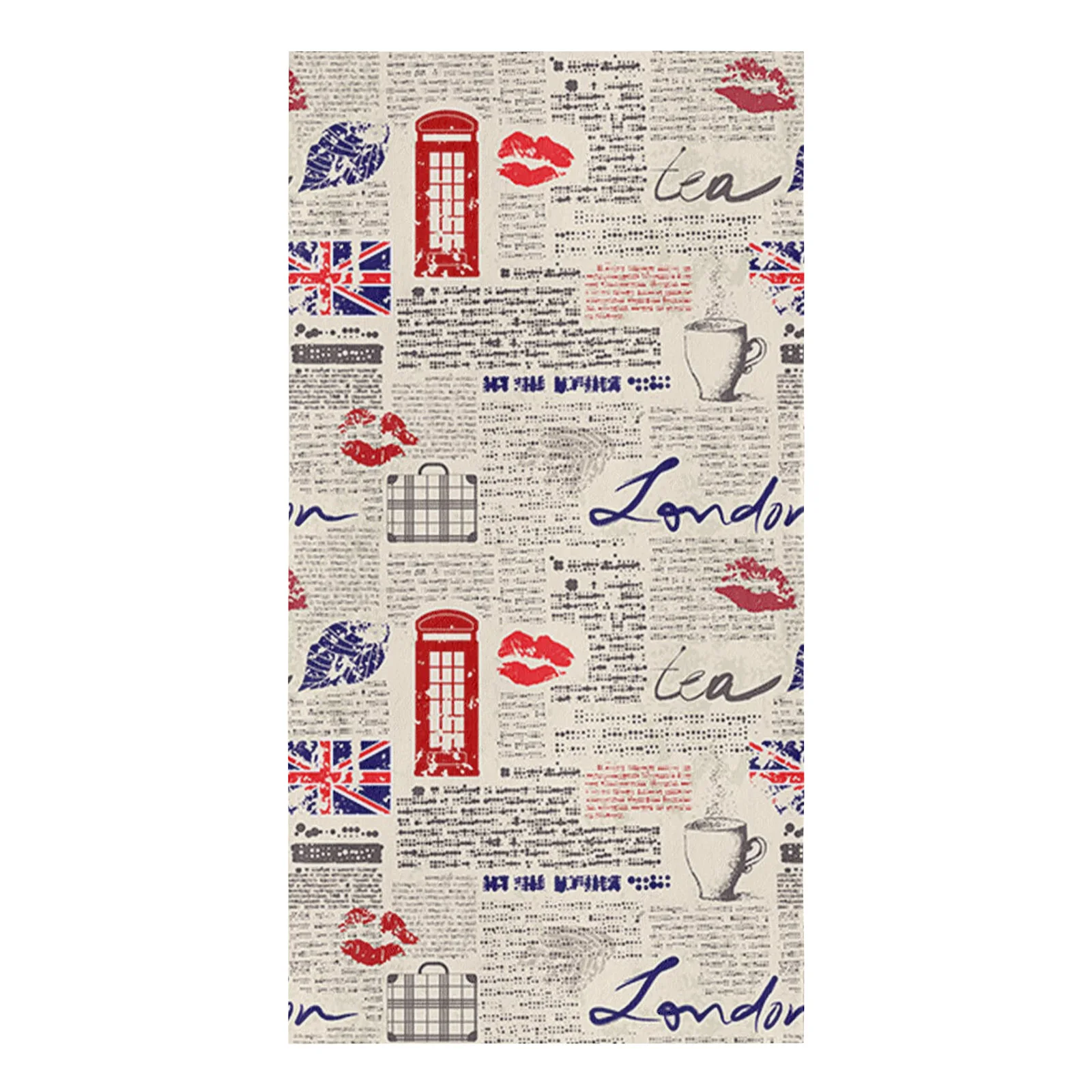 London Newspaper Kitchen Towel Set Cleaning Cloth Kitchen Accessories Dish Washing Cloth Household Decoracion