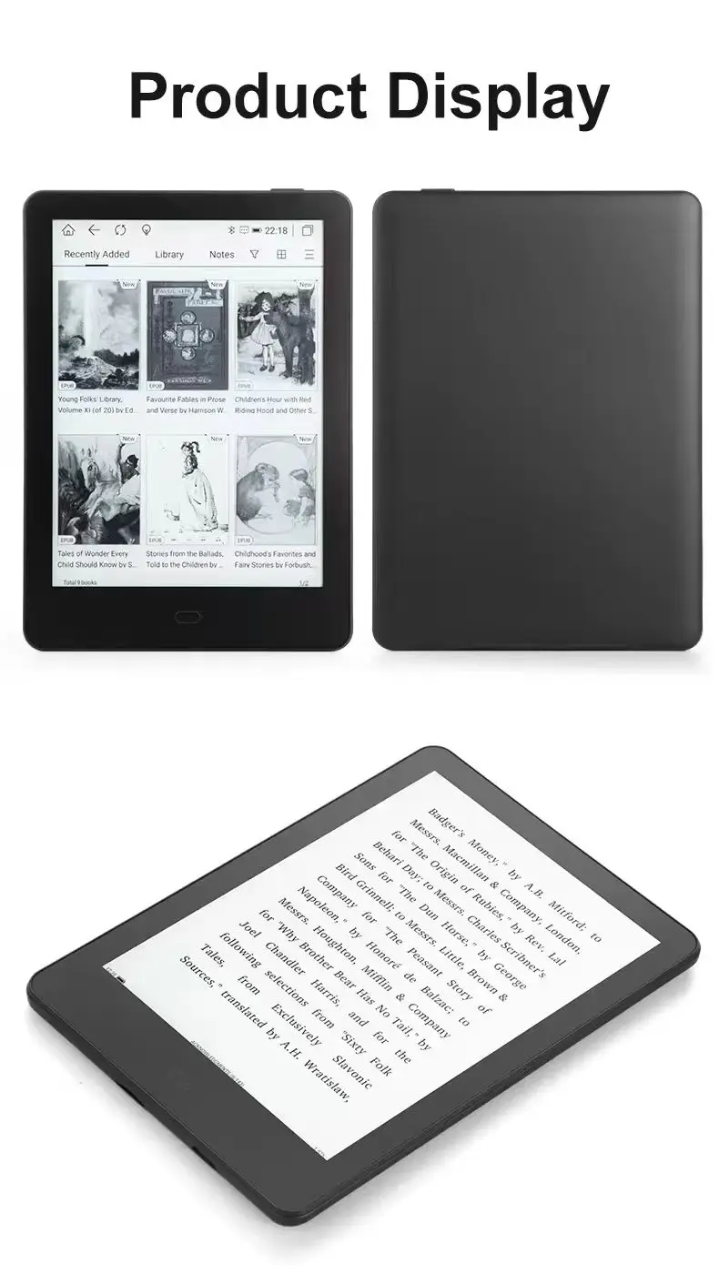6 Inch Ebook Reader  Meebook S6S 212PPI E-ink Reader for Comic Library Life Ebook Reader Tablet Supports 5G WIFI