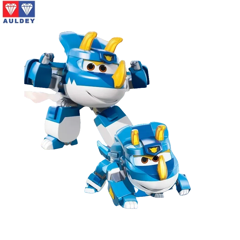 لعبة تحويل ميجا ديناصور جيانجيان الأصلية ذات أجنحة فائقة من ألدي - رجل إطفاء روبوت للأطفال مع شماعات جراند تشنغ #2