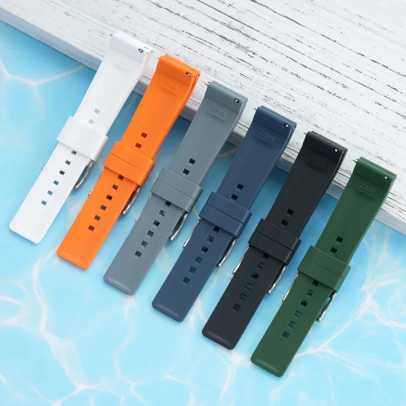 Strap for Swatch X Blancpain Five Ocean Series Diving Waterproof Sport Silicone for Fifty Fathoms Watch Band Bracelet 22mm