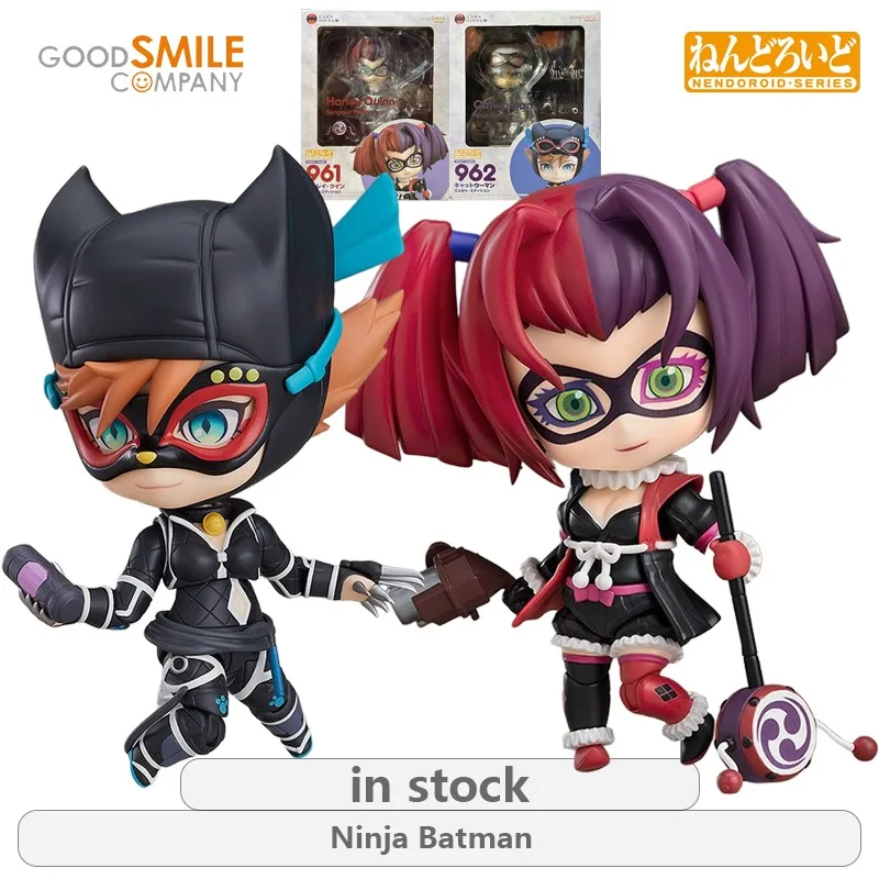 

GSC оригинальная серия NENDOROID Ninja Batman Harley Quinn \ Catwoman аниме фигурка модель игрушки подвижная модель подарки для мальчиков