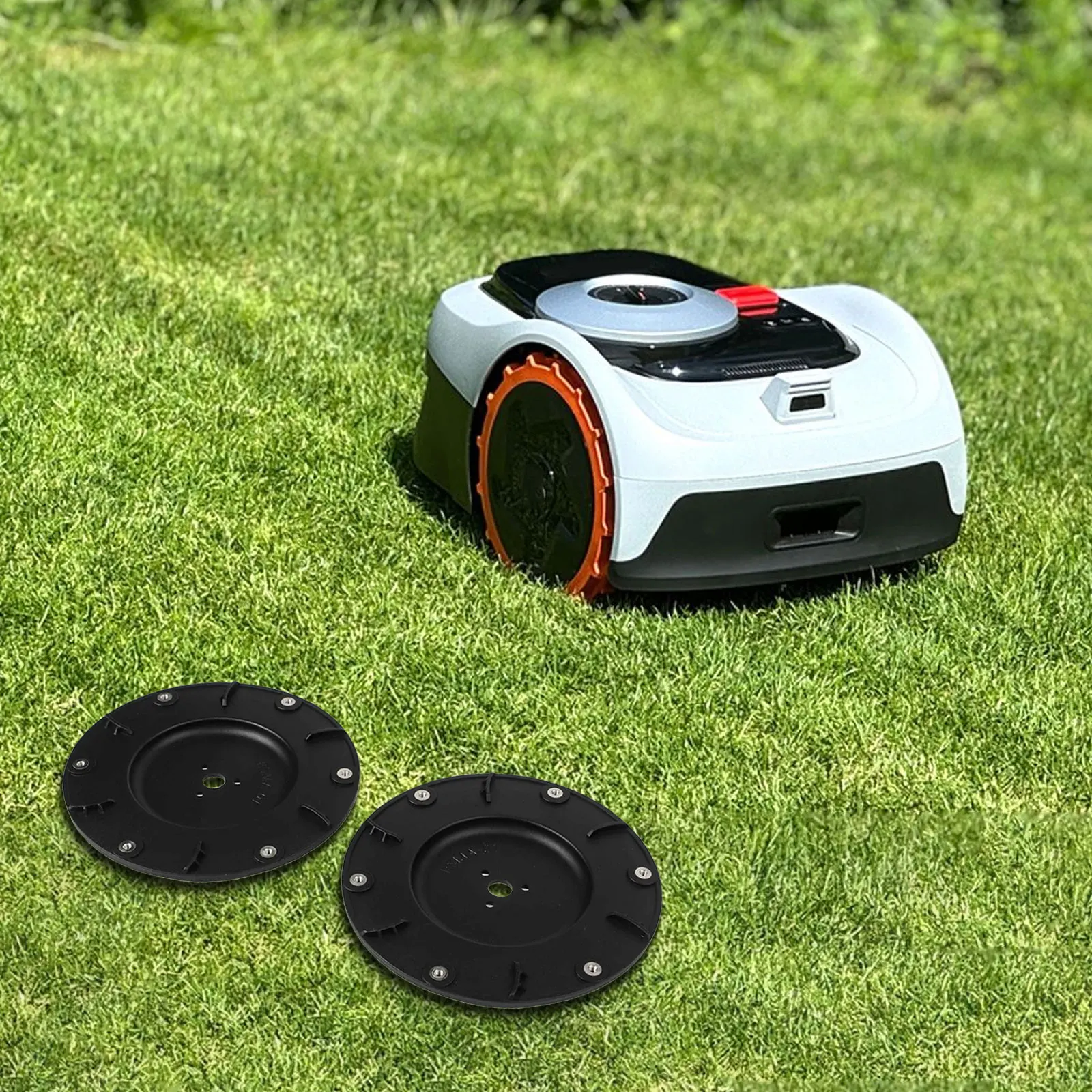 For Mammotion 1 And 2 Robot Lawn Cutter Head Disc Plate Black Plastic Blade Replacement Parts Accessories