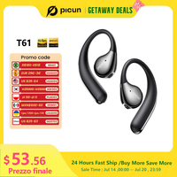 Picun T61 IPX8 Bone Conduction Earphones Open Ear Headphone with Earhooks Bluetooth 6.0 80H Playtime HIFI Sport Swimming Headset
