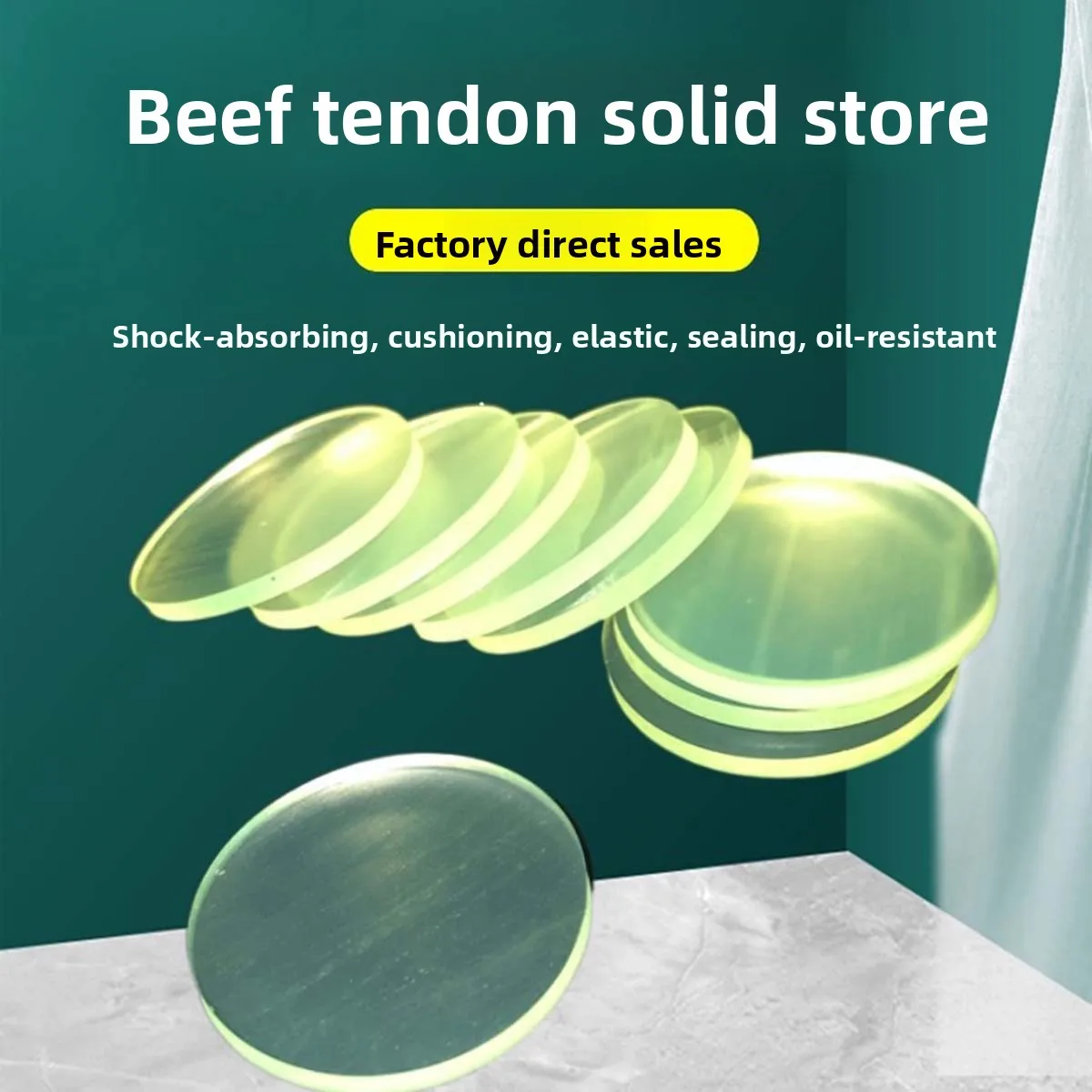 

Polyurethane Solid Wear-Resistant And Pressure Resistant Circular Gasket Pu Beef Tendon Anti-Collision Gasket,