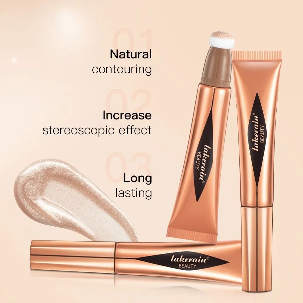 Natural Face Highlight Blush With Cushion Applicator Makeup Stick Blush Makeup Pen Blush Beauty Wand Beauty Wand Liquid Blush
