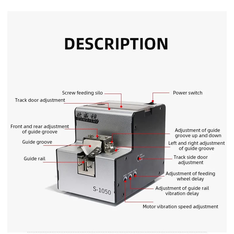 220V Fully Automatic Screw Arrangement Machine M1-M5 Screw Feeder Machine Screw Arrangement Hand-held Feeding Machine