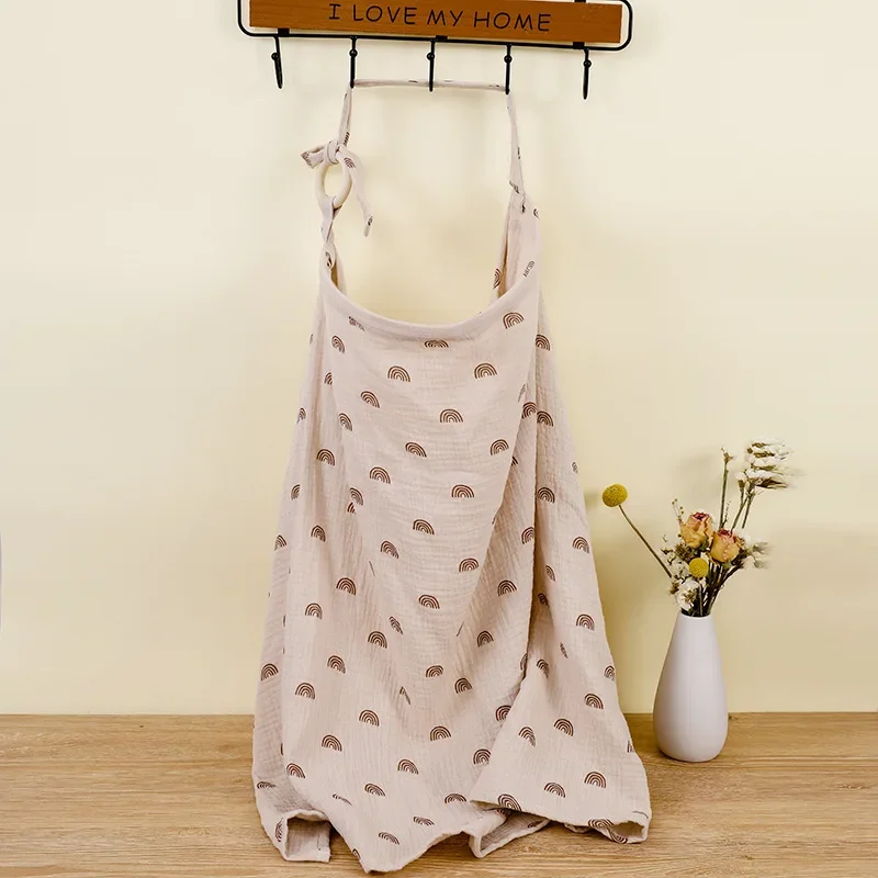 Couverture anti-exposition d'allaitement pour mère extérieure, couverture de couverture de voiture d'alimentation pour bébé, écharpe de protection de la vie privée respirante en pur coton