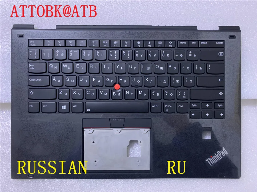 Teclado de laptop eua/espanhol/latino/francês/ru/árabe/br/po/turke para lenovo thinkpad x1 yoga 2a geração yoga 2017 com capa retroiluminada c
