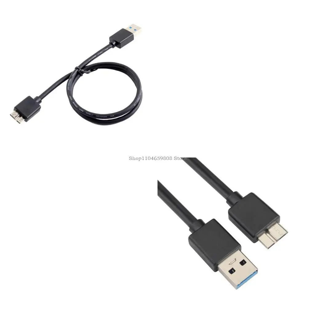USB masculino Tipo A a Micro B Cable USB3.0 Transmisión datos para PC disco duro