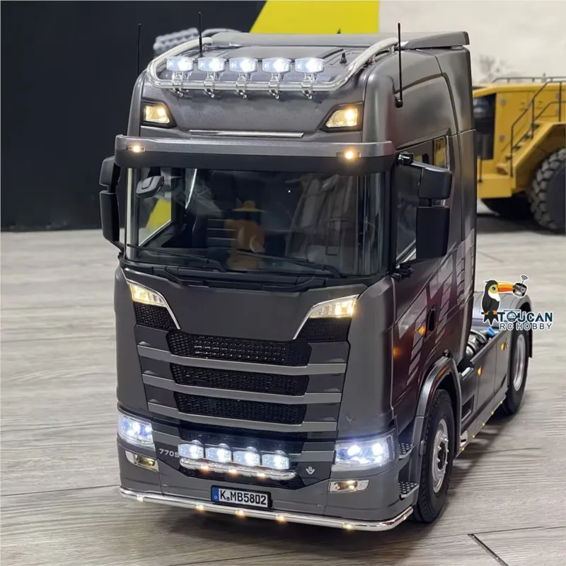 KABOLITE 1/14 K770S RC Tractor Truck Remote Control Cars Trucks 4*2 Metal 2 Speed Light Sound Construction Vehicle Model New Toy - view 3