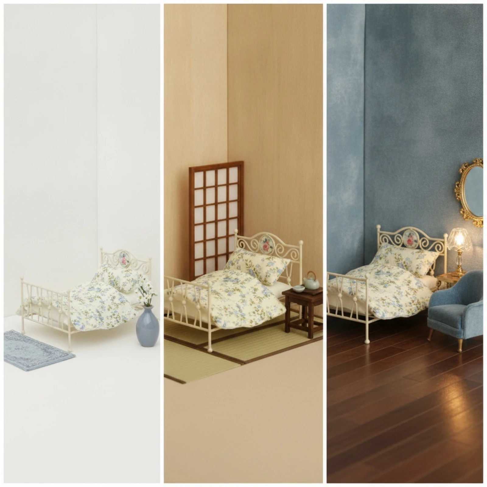 Lit miniature en métal orné av - Bedding avis et prix