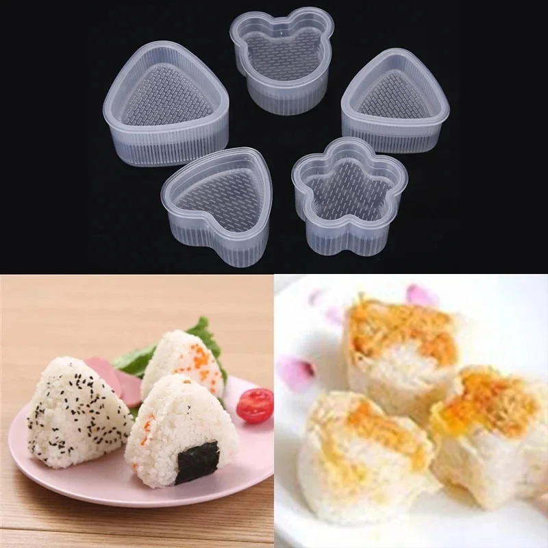 1-3pcs DIY Kitchen Accessories Sushi Mould Triangle Mould Sushi Machine Mould Sushi Tool Onigiri Rice Ball Bento Machinenori