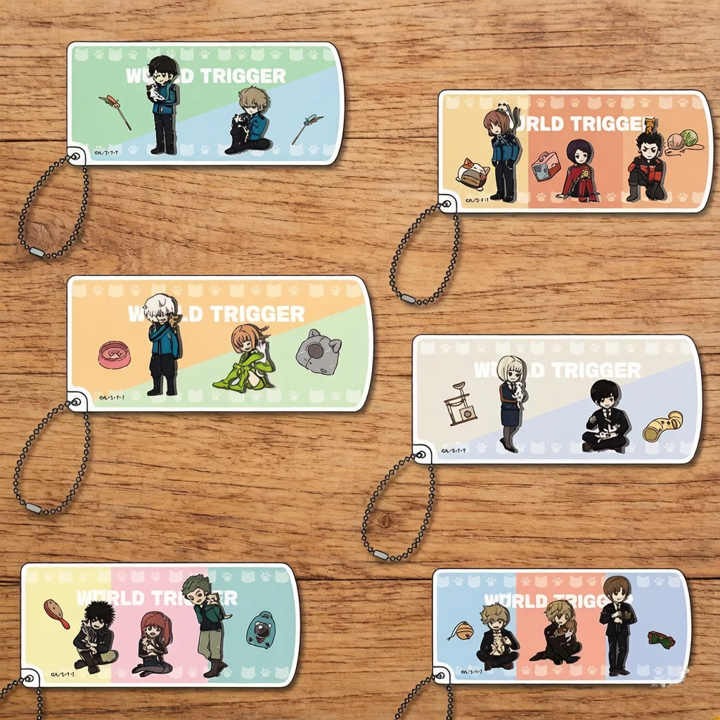 

Cartoon World Trigger Acrylic Keychain Backpack Hanging piece Giving a Gift to a Friend 6CM
