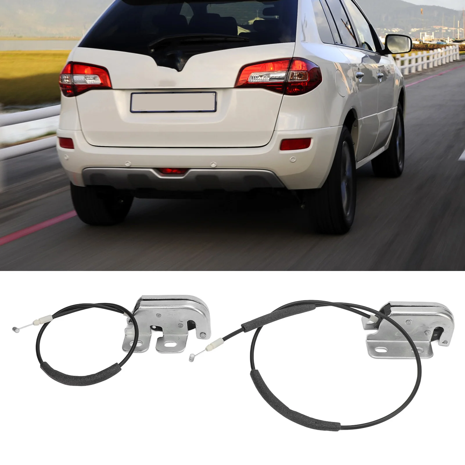 

Нижняя защелка замка задней двери 905932234R Левая и правая защелка замка багажника для Koleos 2008-2018 гг.