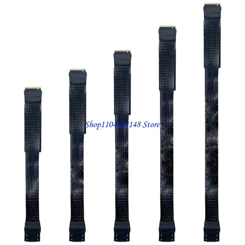 

P9FA Gen4 Oculink SFF-8611 4iSFF-8612 External Adapter Cable M.2 to PCIe4 4X NVME Extension Silver Plateds