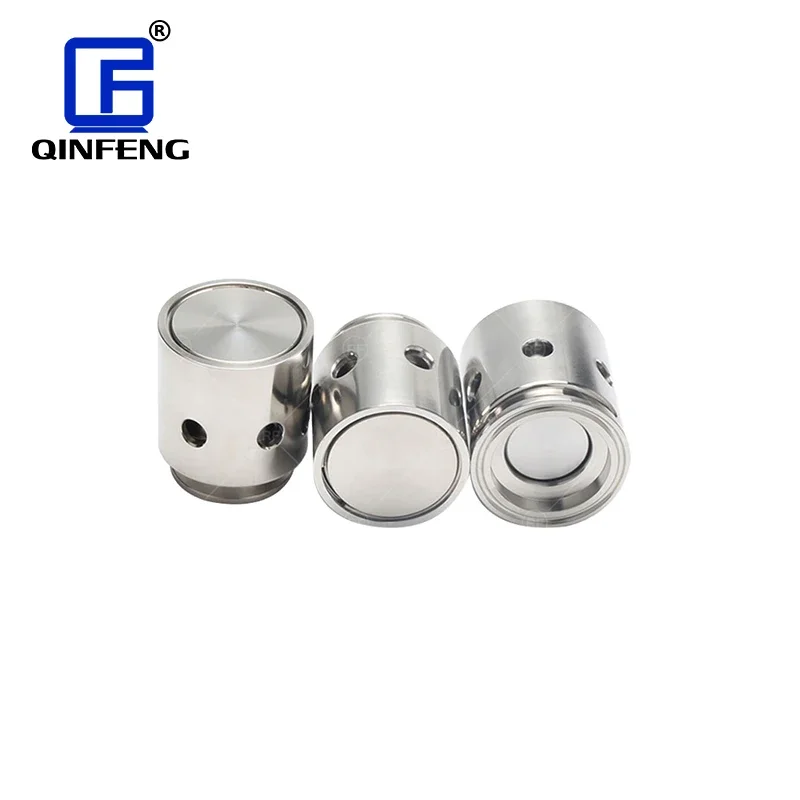 QINFENG Food Grade SS304 Sanitary Stainless Steel Quick Install Clamp End 1.5 Inch Exhaust Vacuum Air Release Valve