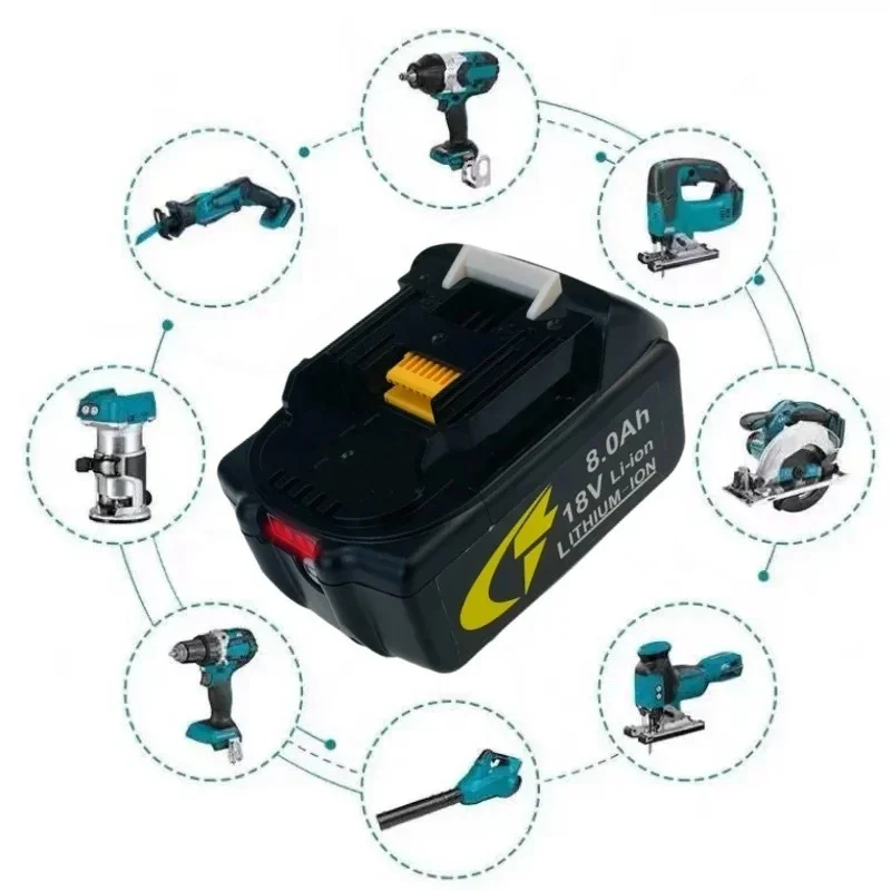 Für 18V Makita Elektrowerkzeug-Akku / 8000mAh Akku BL1815, BL1820, BL1830, BL1840, BL1850, BL1860