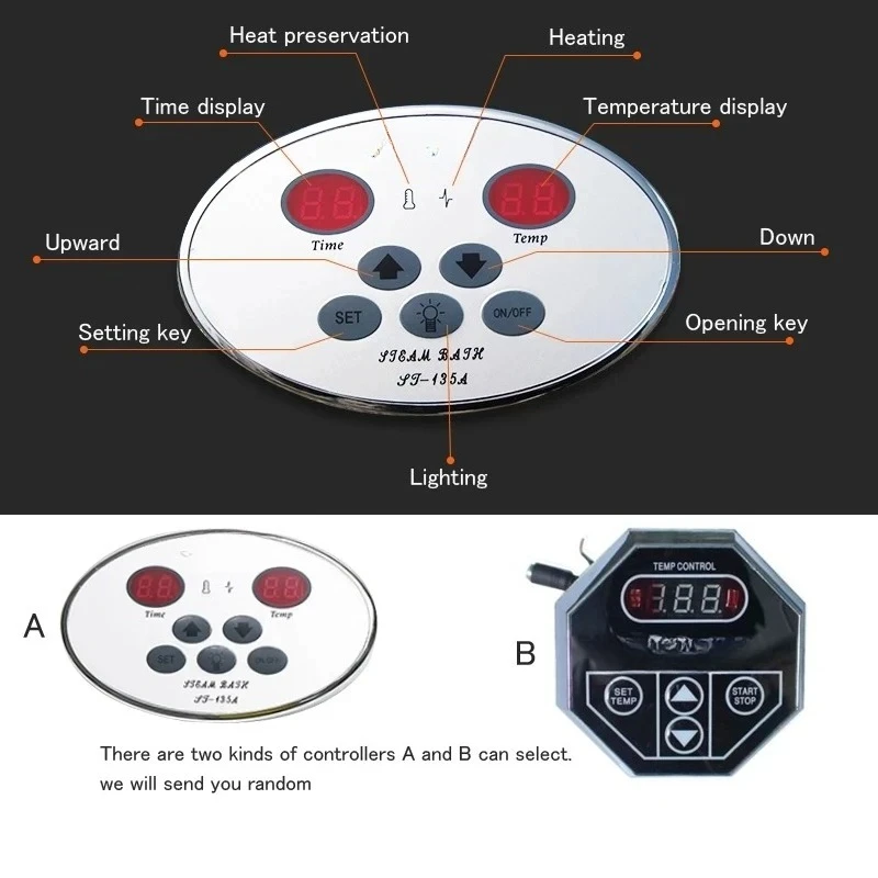 2026 Hot Sale 3KW Sauna Machine Steam Generator Home Steam Room Machine Wet Stream Furnace Commercial Sauna Equipment Digital