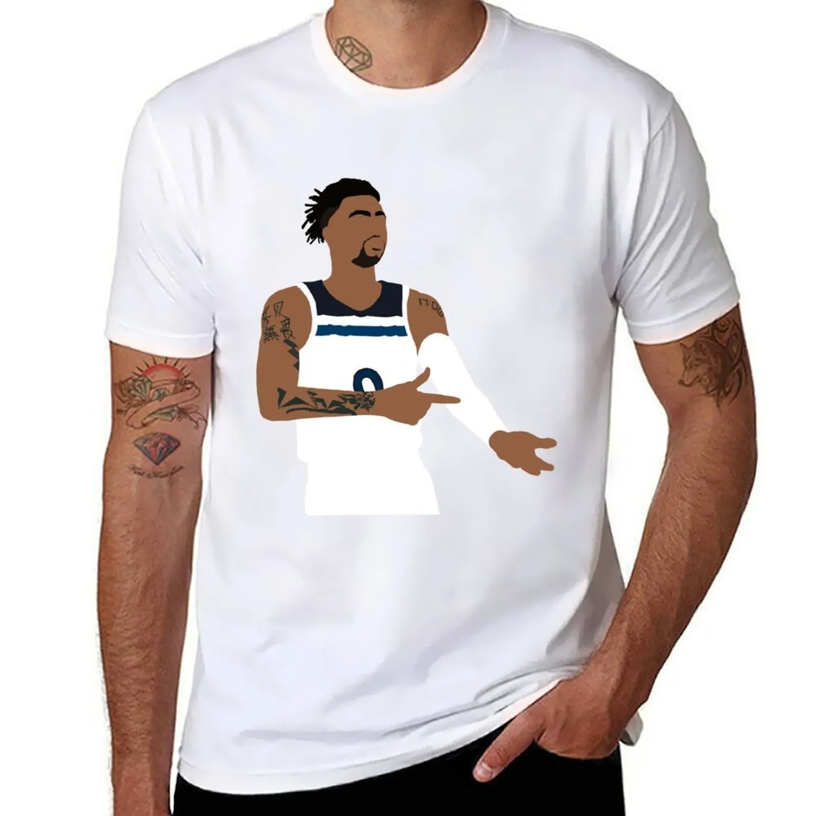 

D'Lo Ice In His Veins Timberwolves T-Shirt mens graphic t shirts t shirts for man slim fit t shirts for man graphic tees T-Shirt