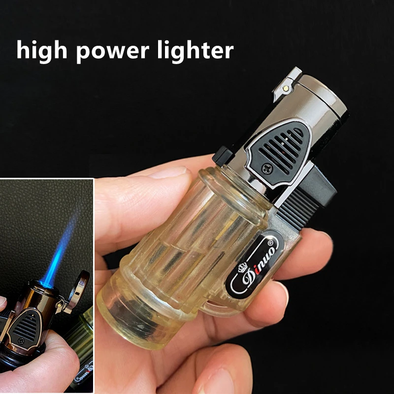 Creative Outdoor Portable Lighter Small Welding Gun Can Set Fire Spray Gun Jet Straight Into Windproof Lighter Cigar Gadget