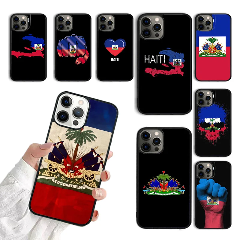 Haiti Haitian Flag Phone Case For iPhone 15 16 SE2020 13 14 Pro Max 11 12 14 Pro Max 8 7 Plus 13 12 Mini Cover coque Fundas