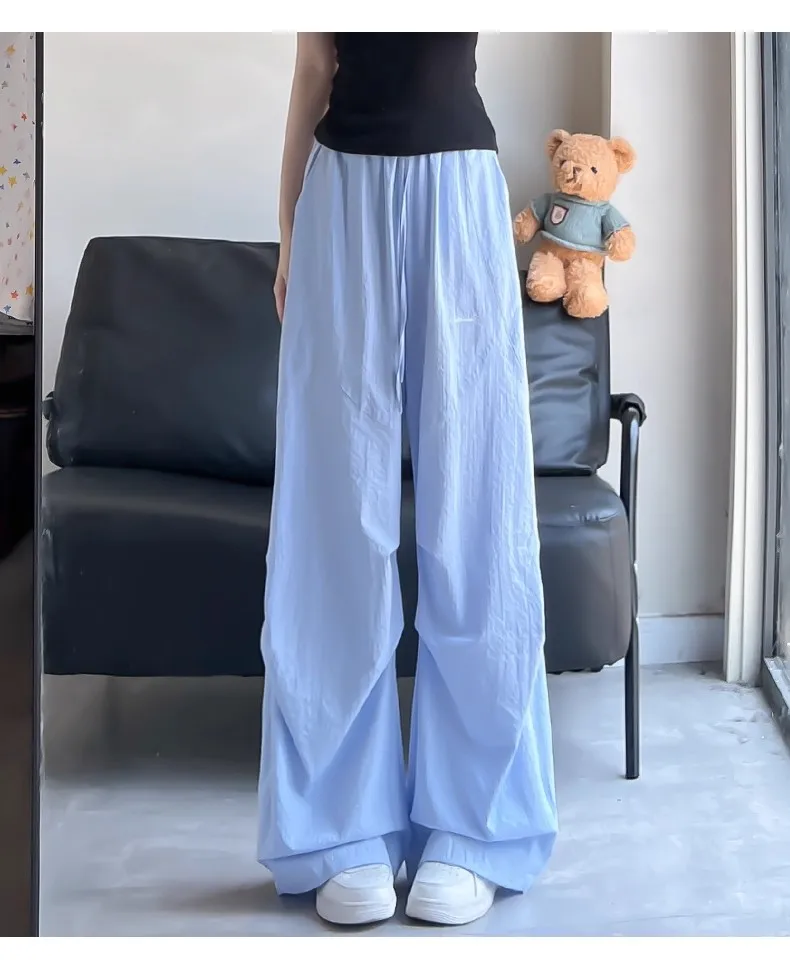 Broek Dames Vrouw Elegants Buiten Cargostijl Wandelen Multi-zakken Ripstop Trekkoorden Verstelbaar Elastisch Baggy Hot