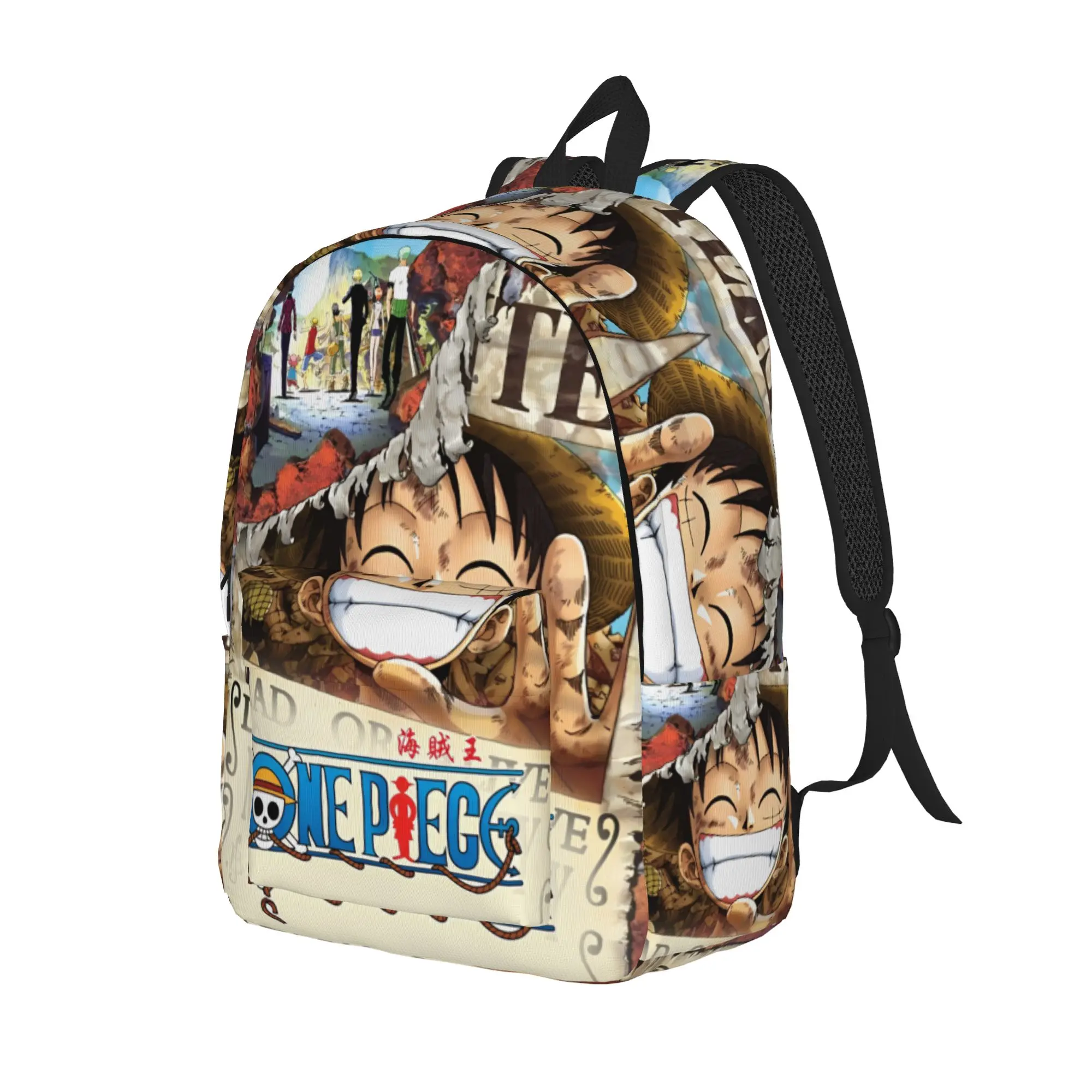 Luffys O-one-pieces  Backpack for Men Women Teenage High School Hiking Travel Daypack  Laptop Shoulder Bag with Pocket