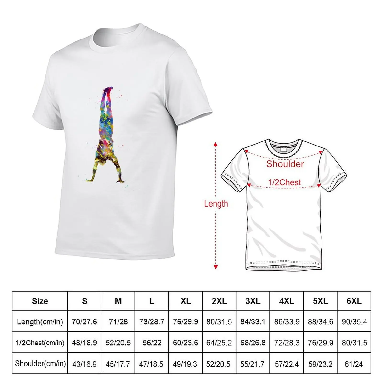 Handstand T-Shirt sports fans sweat men graphic t shirts