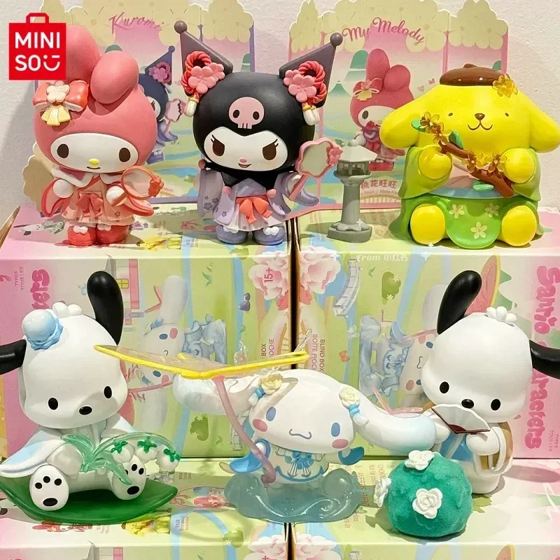 

Miniso Blind Box Sanrio New Rhyme Flower Clothes Series Kuromipacha Dog Big Ear Dog Handmade Decorative Gift