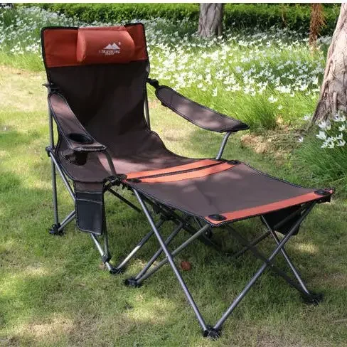 

Outdoor Portable Leisure Lounge Chair, Sit and Lie-down Folding Chair, Lunch Break Bed, Self-driving Camping Beach Chair Fishing